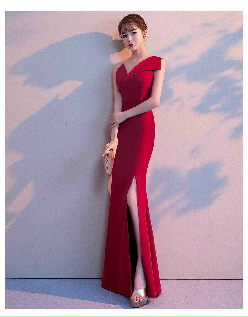Đầm Dạ Hôi Đuôi Cá Cổ Cách Điệu - HN973